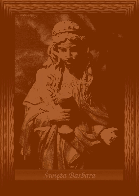 Piękna święta Barbara w obrazie